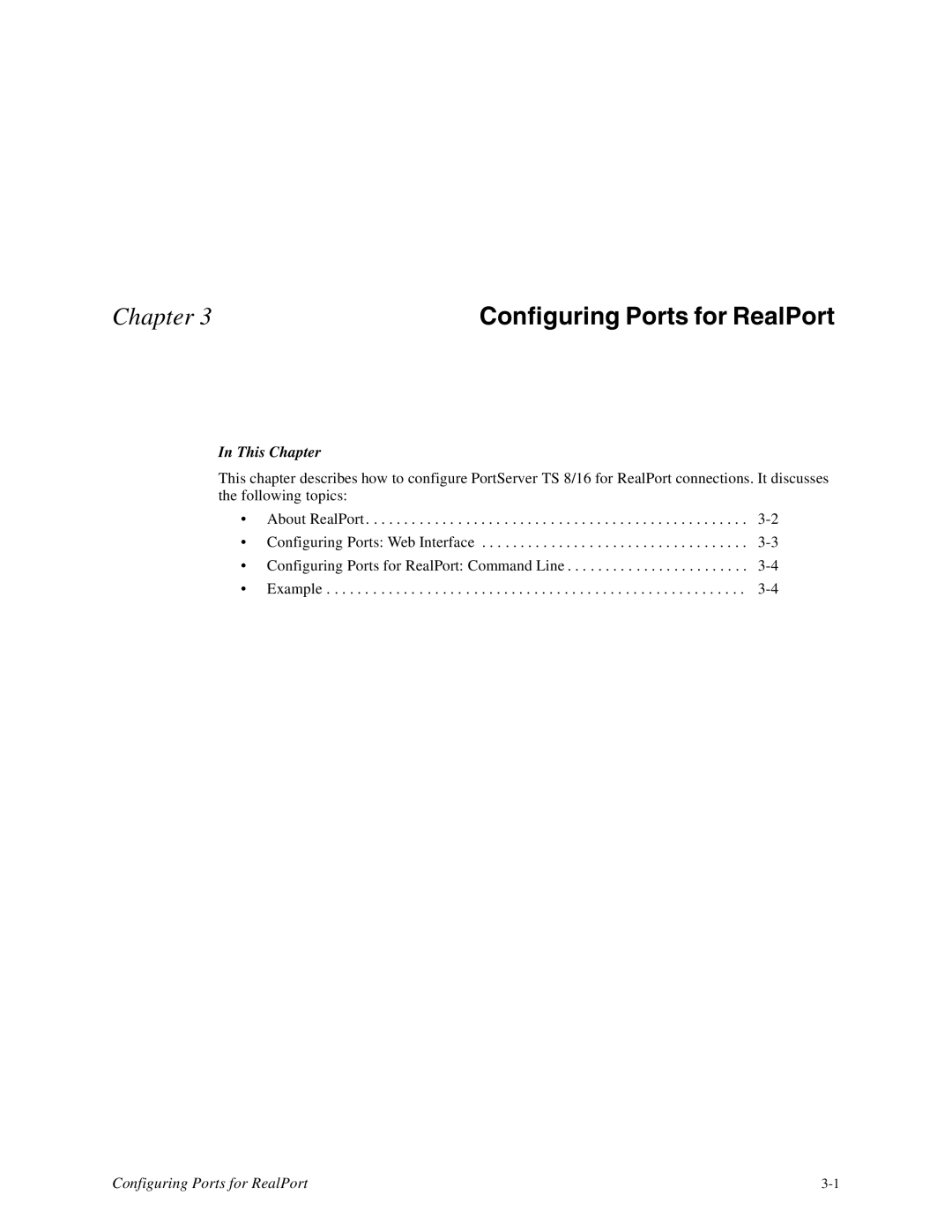 Digi 16, TS8 manual Configuring Ports for RealPort 