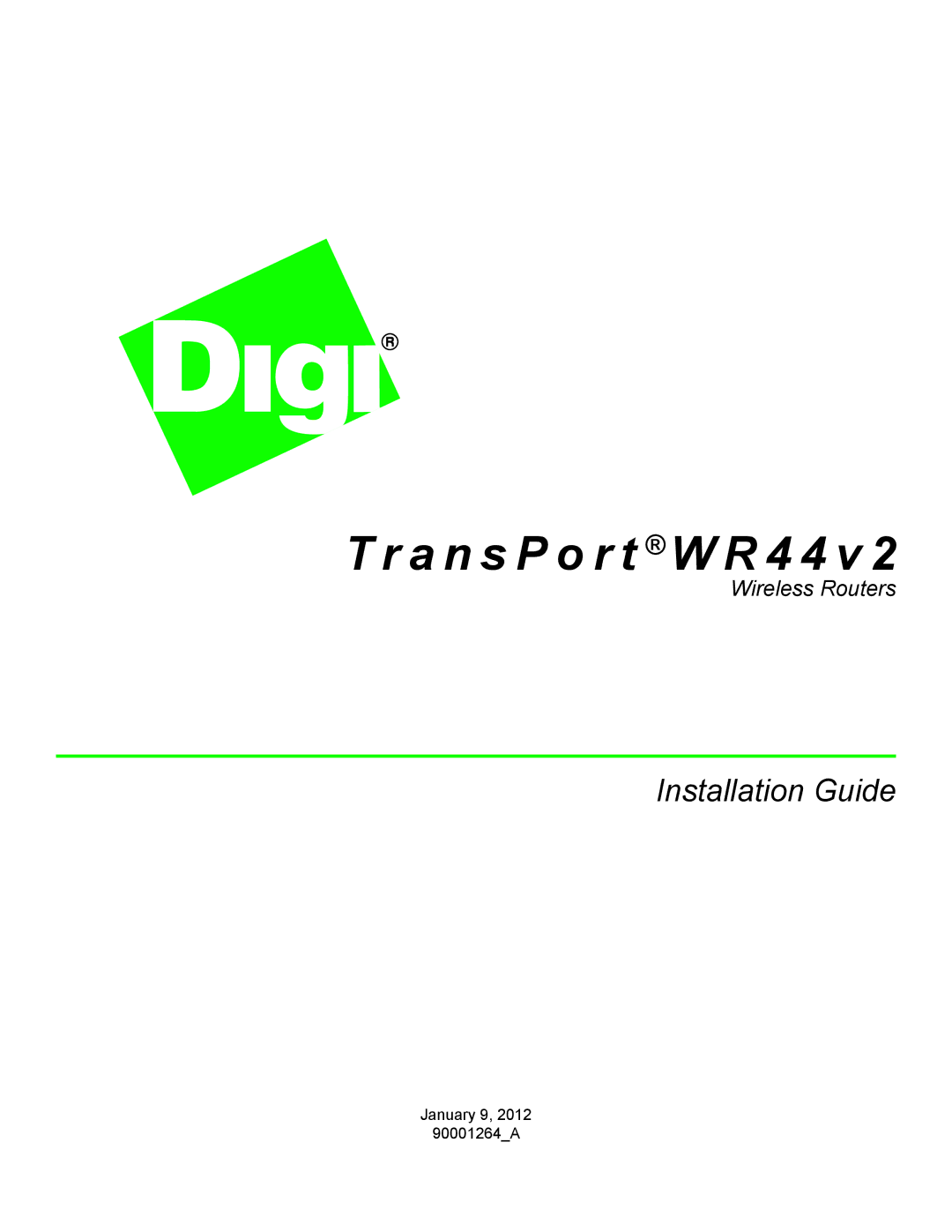 Digi W R 4 4 V 2 manual A n s P o r t W R 4 4 v 