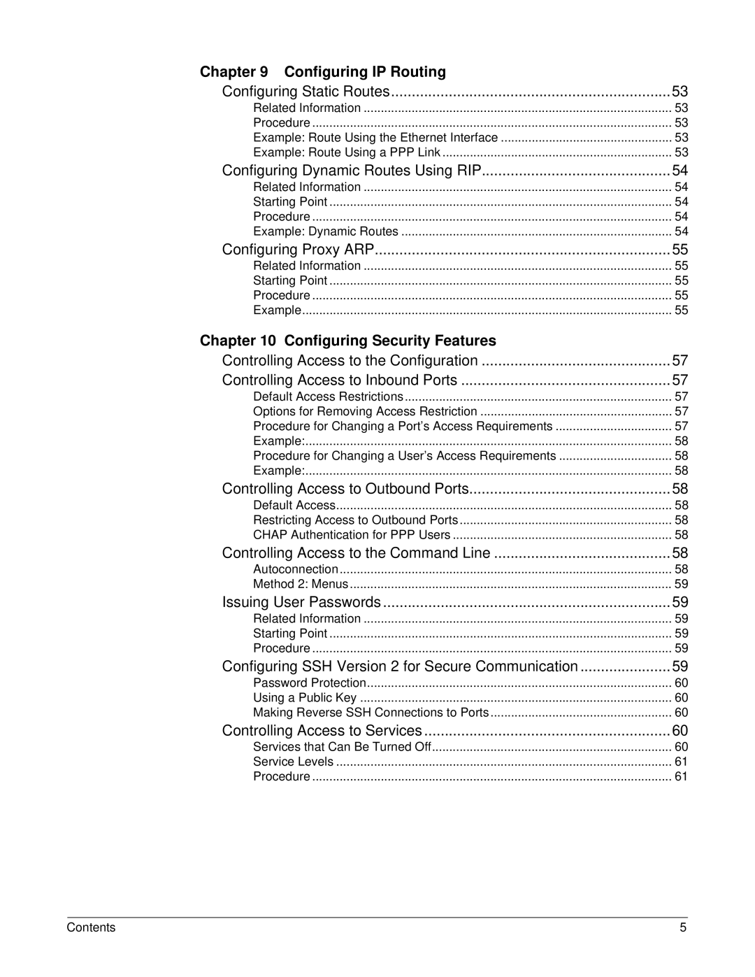 Digi W manual Configuring IP Routing, Configuring Security Features 