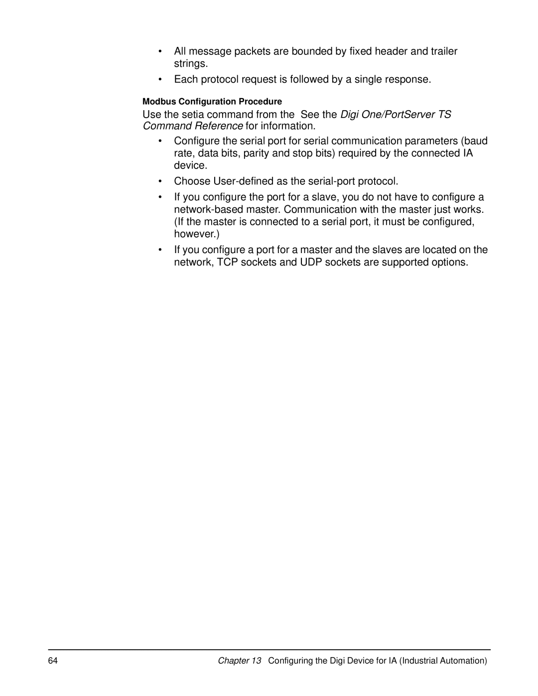 Digi W manual Configuring the Digi Device for IA Industrial Automation 