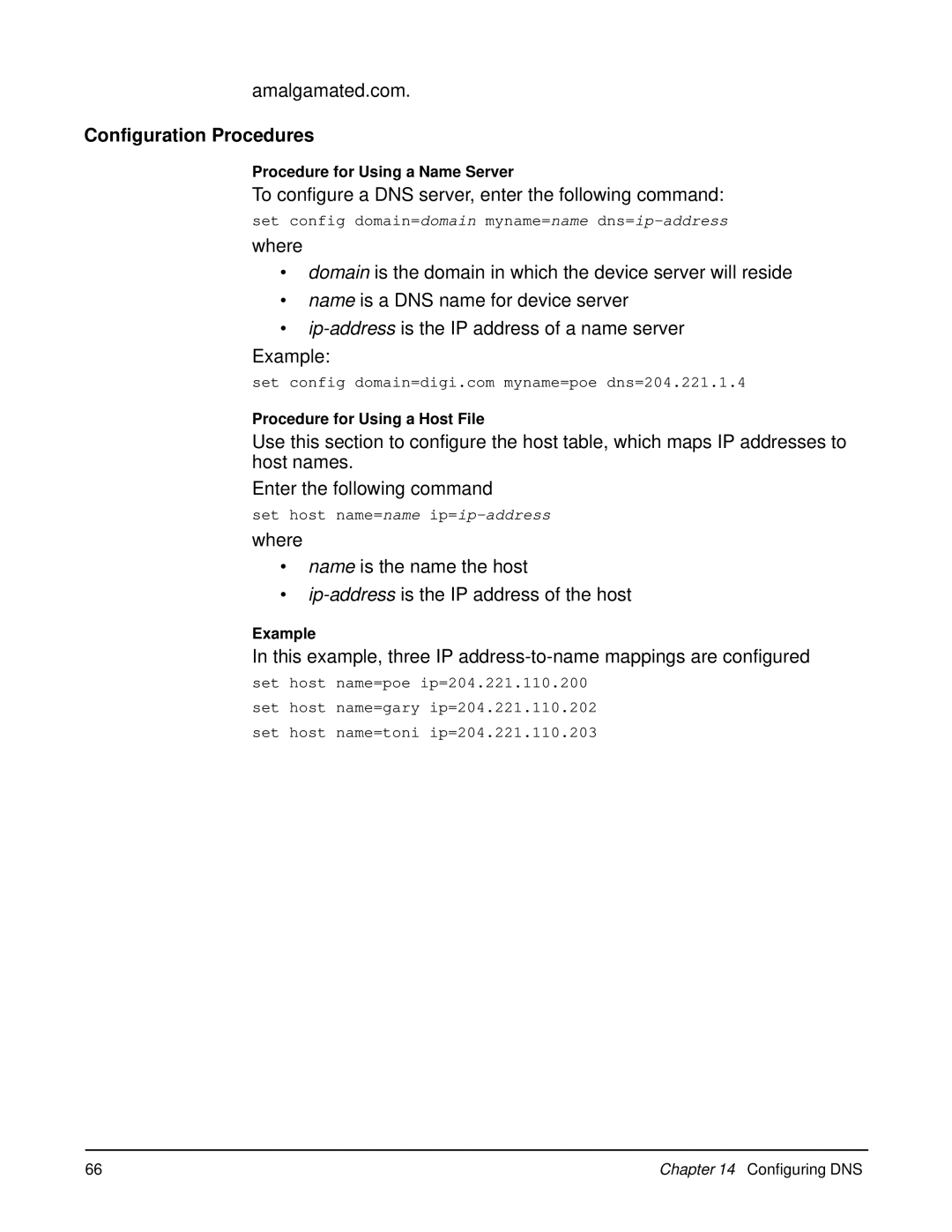 Digi W manual Configuration Procedures 