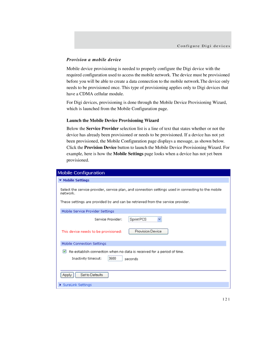 Digi X2 manual Provision a mobile device, Launch the Mobile Device Provisioning Wizard 