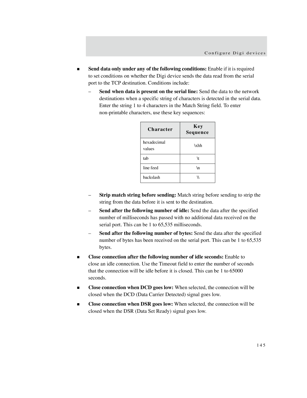 Digi X2 manual Hexadecimal \xhh Values Tab Line feed Backslash 