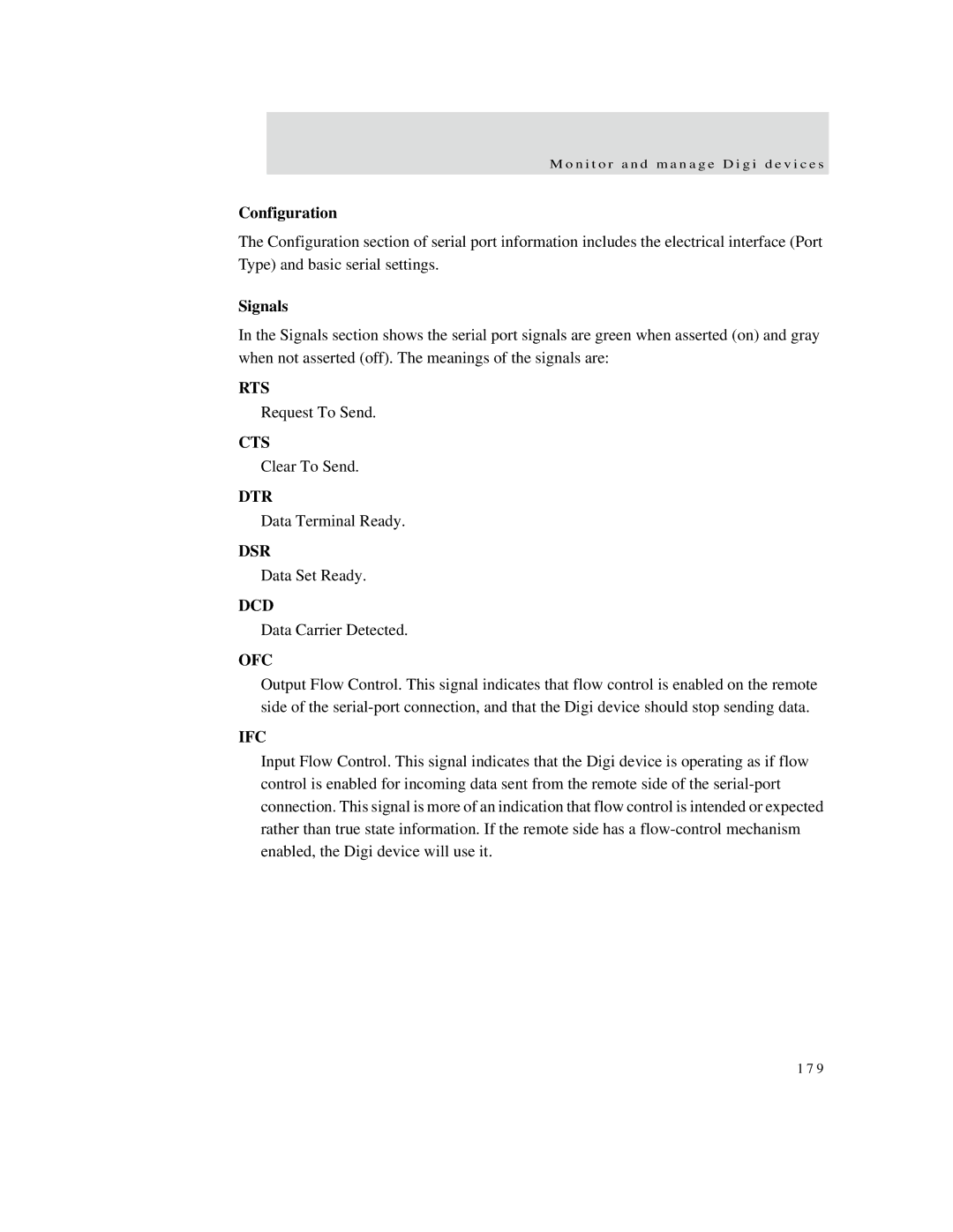 Digi X2 manual Configuration, Signals 