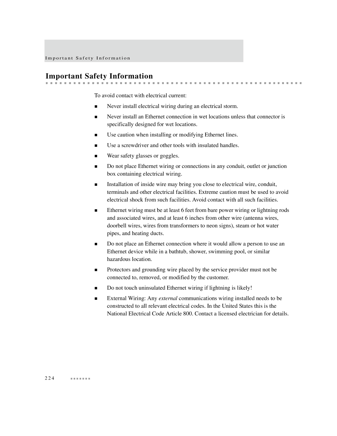 Digi X2 manual Important Safety Information 