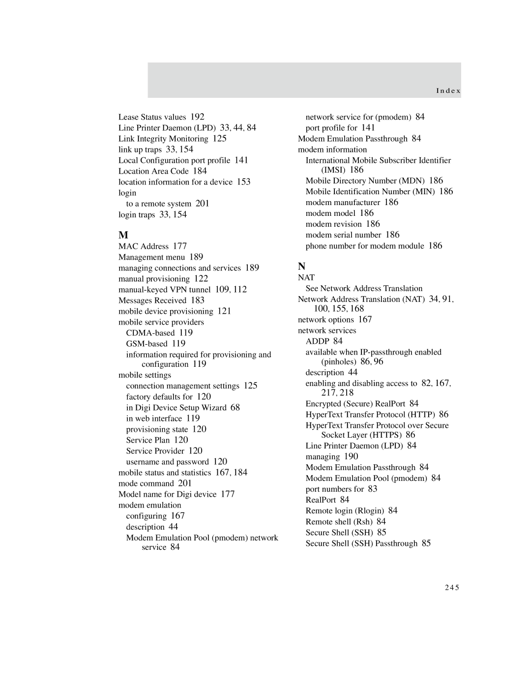 Digi X2, X8, X4 manual Nat 