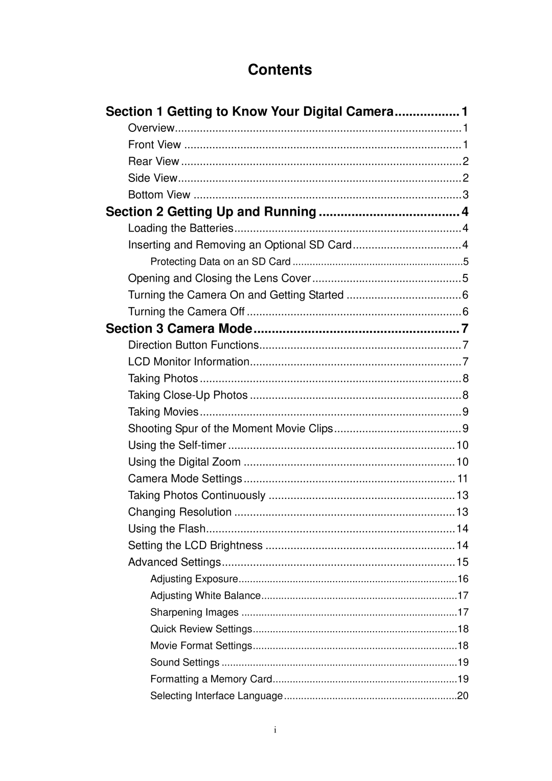 Digicom ES3310 manual Contents 