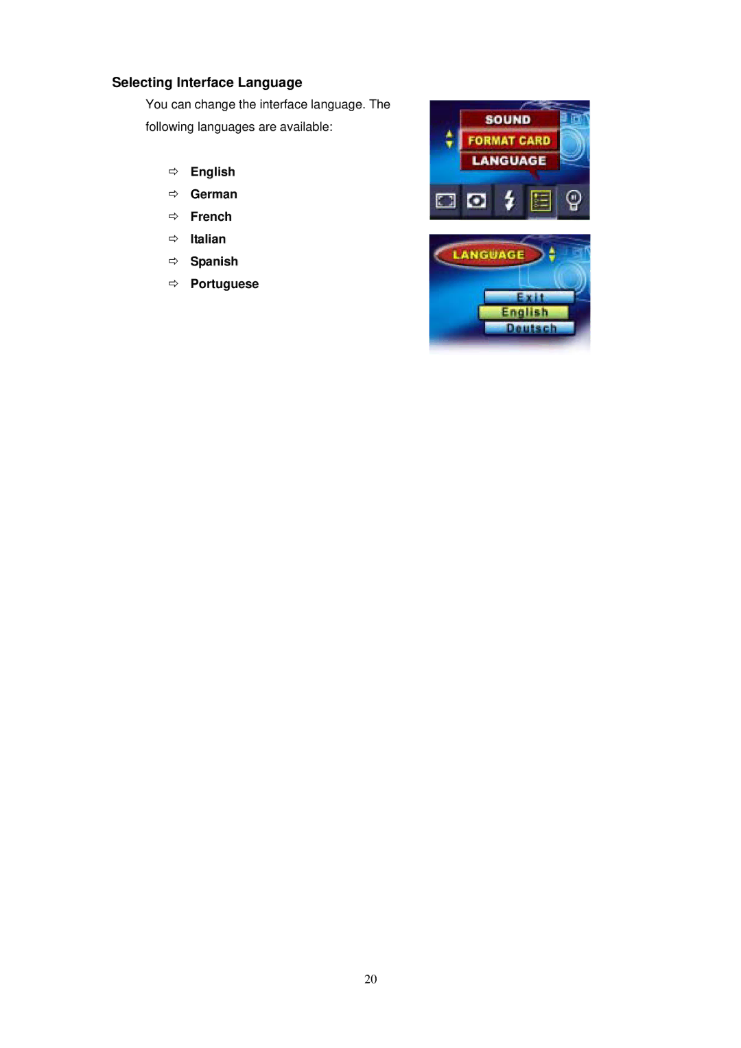 Digicom ES3310 manual Selecting Interface Language 