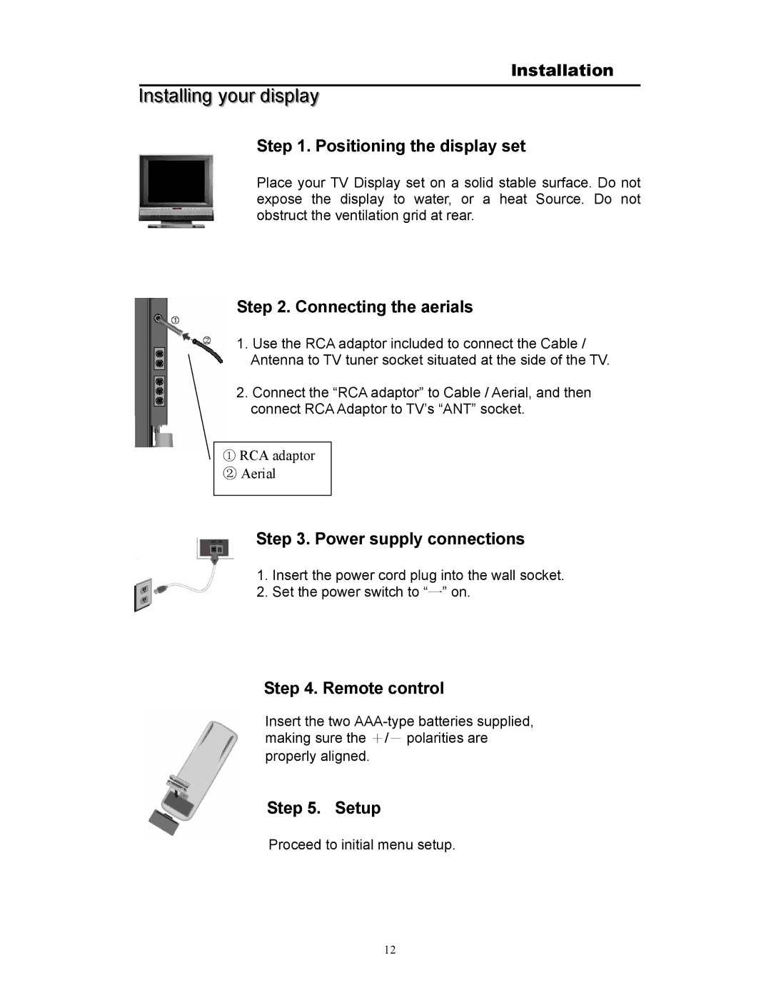 Digimate DGL20 manual Installing your display 