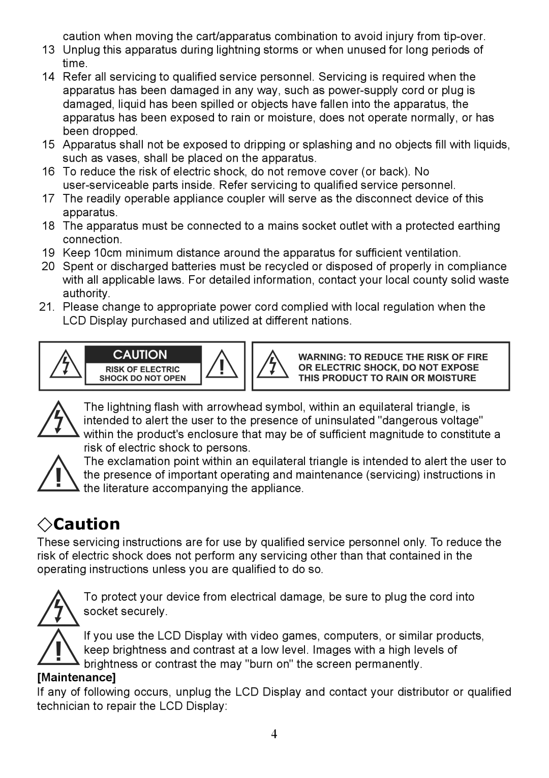 Digimate LTV-2007 manual Maintenance 