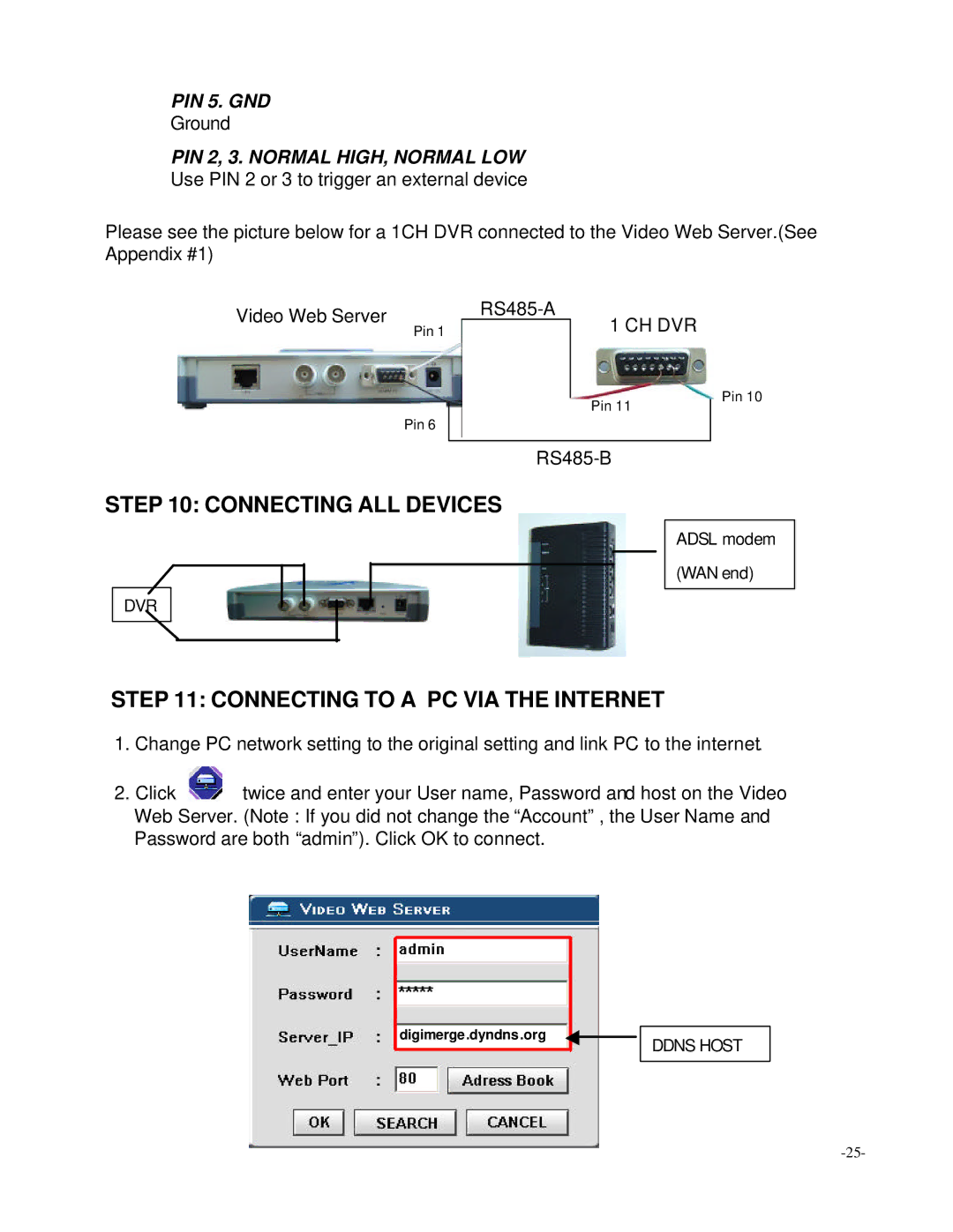 Digimerge D4202 user manual Connecting ALL Devices, Adsl modem WAN end 