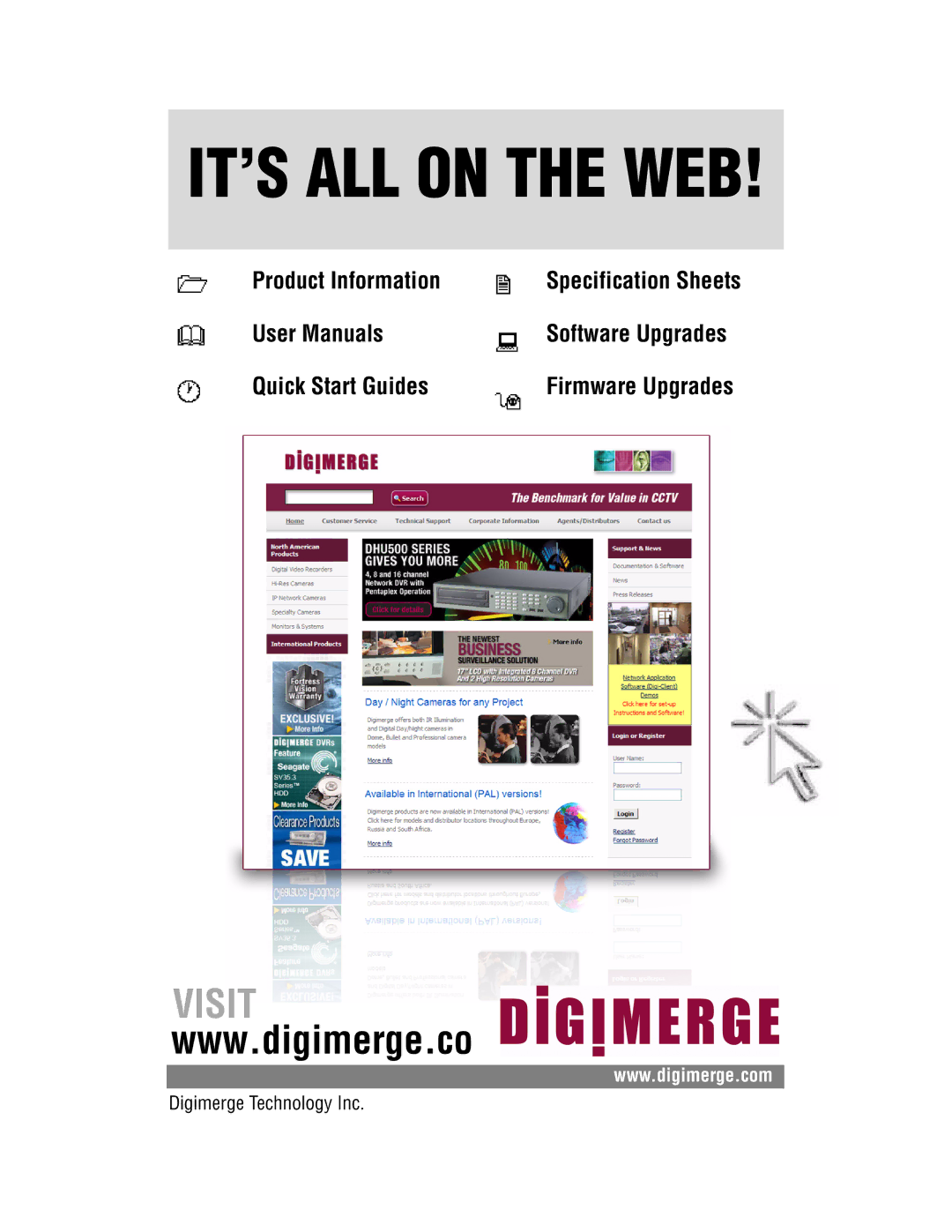 Digimerge DHU104 instruction manual IT’S ALL on the WEB 