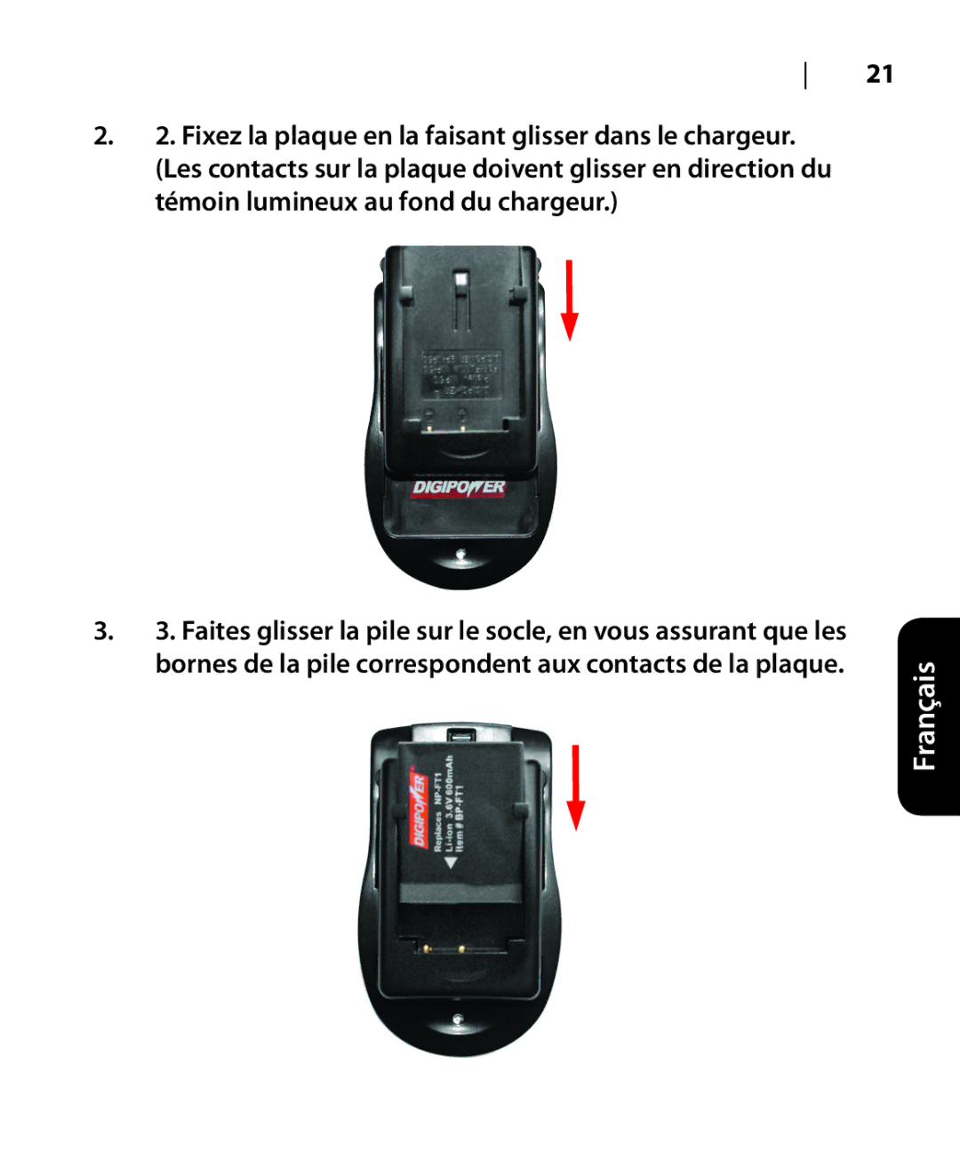 DigiPower DSLR-500 manual Français 