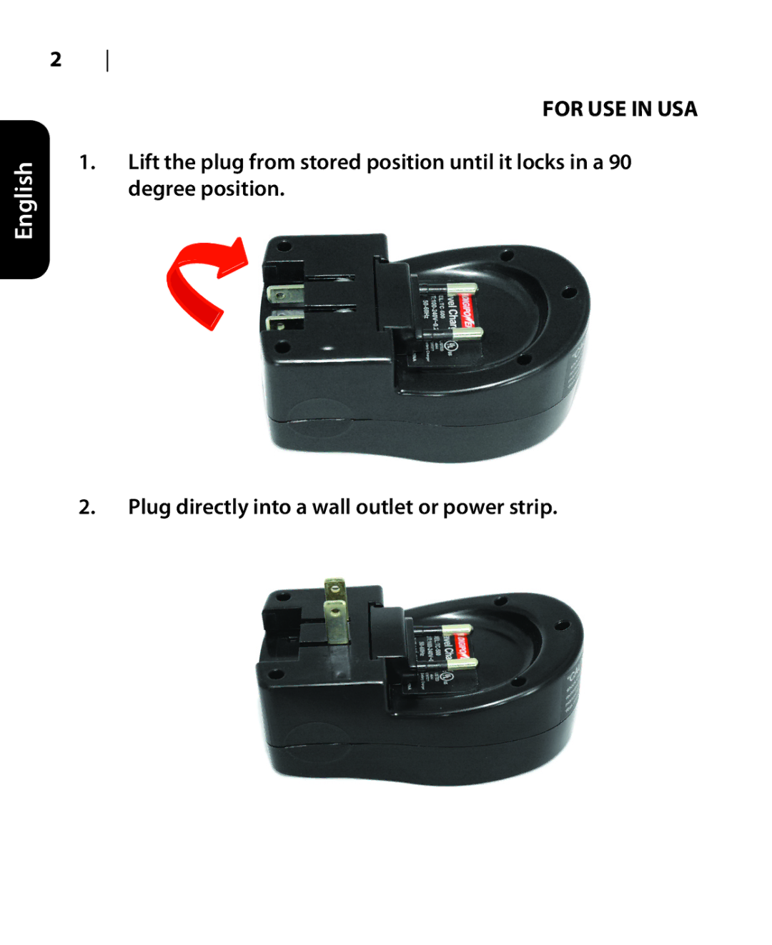 DigiPower DSLR-500 manual For USE in USA 