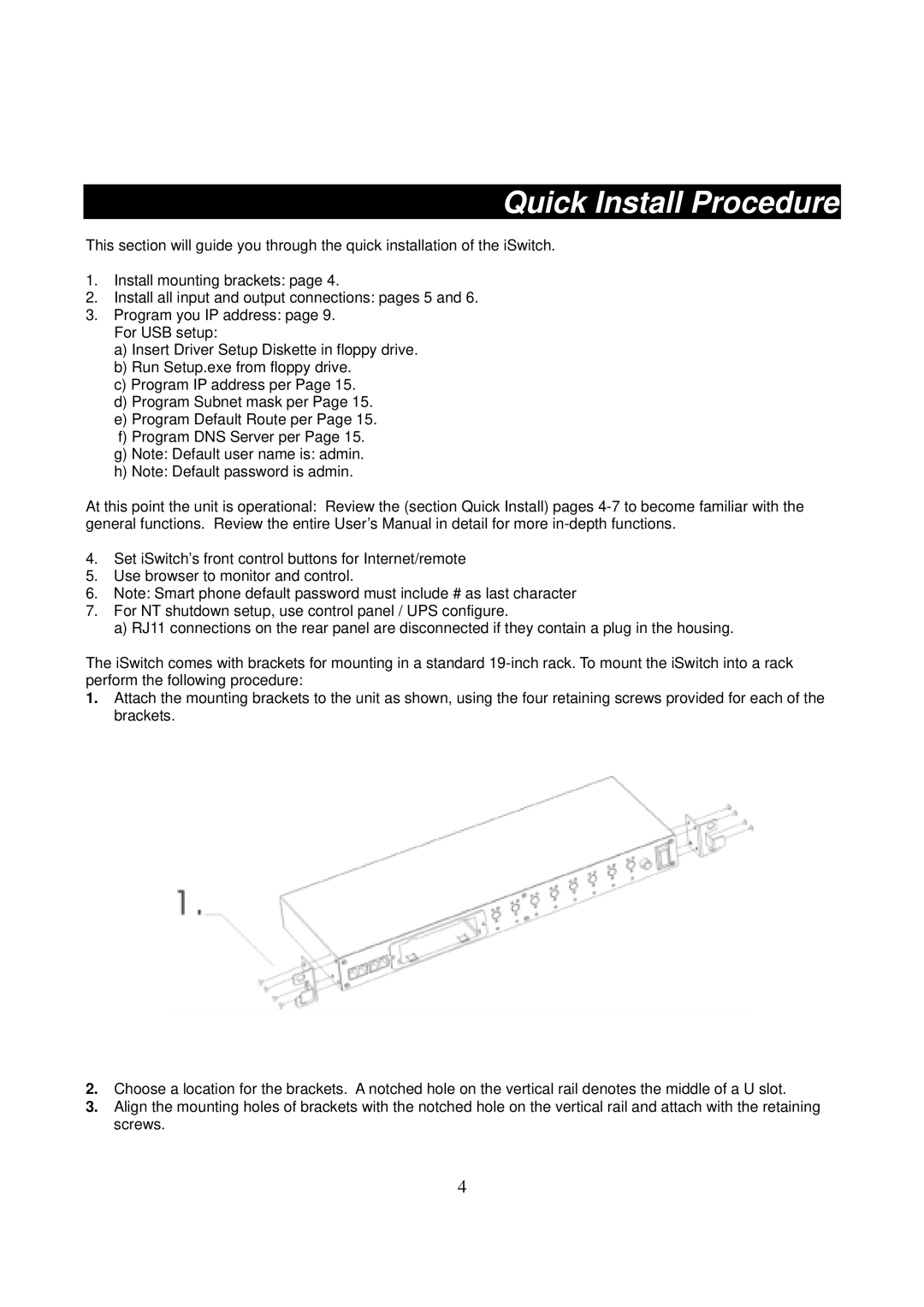 DigiPower ePowerSwitch user manual Quick Install Procedure 