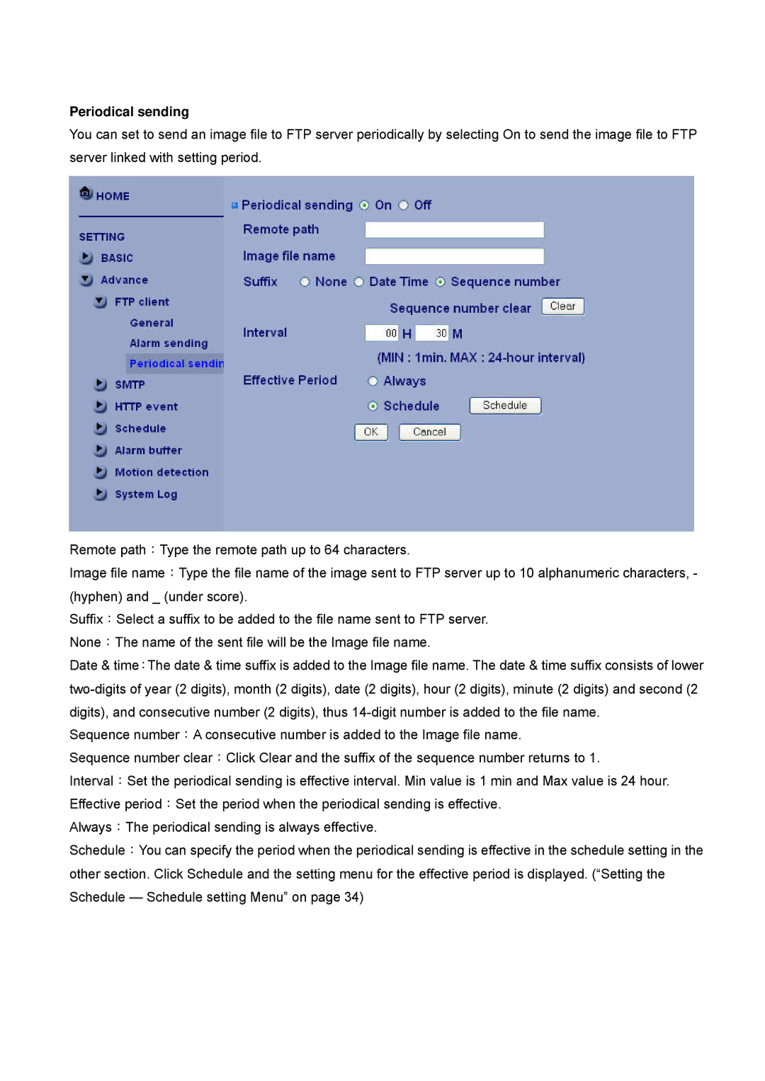 Digital Data Communications FCS-4500, FCS-4300, FCS-4400, FCS-4200, FCS-4100, FCS-4000 manual Periodical sending 