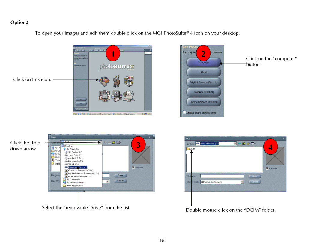 Digital Dream 2.1 manual Option2 