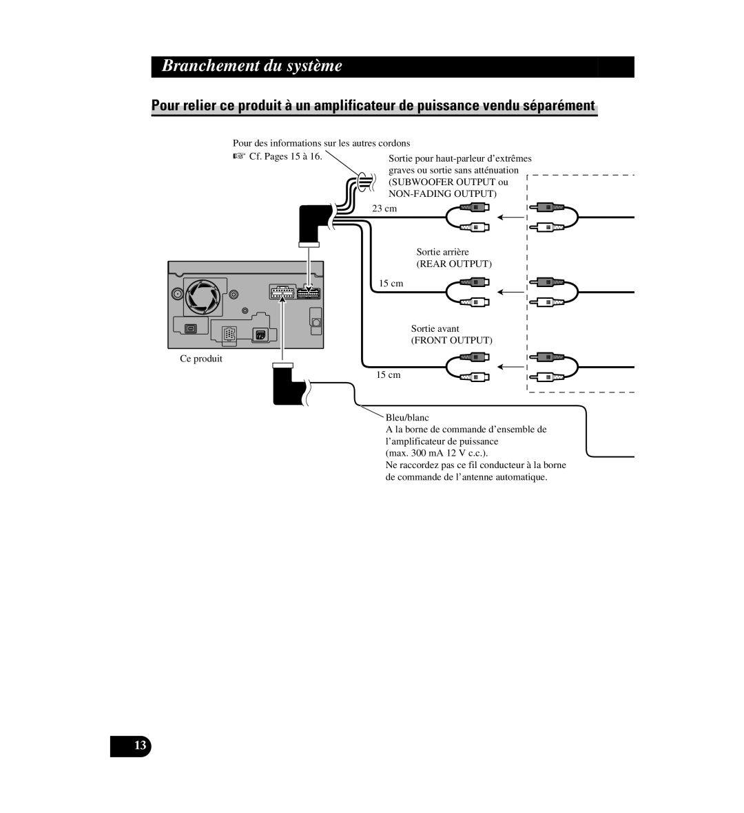 Digital Media AVIC-D1 installation manual NON-FADING Output 