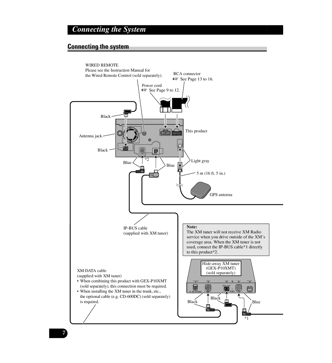 Digital Media AVIC-D1 installation manual Connecting the system, See Page 9 to 