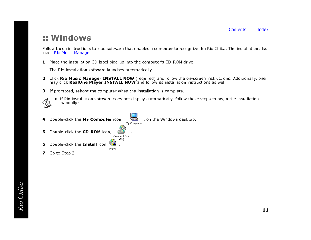 Digital Networks North America Rio Chiba manual Windows 