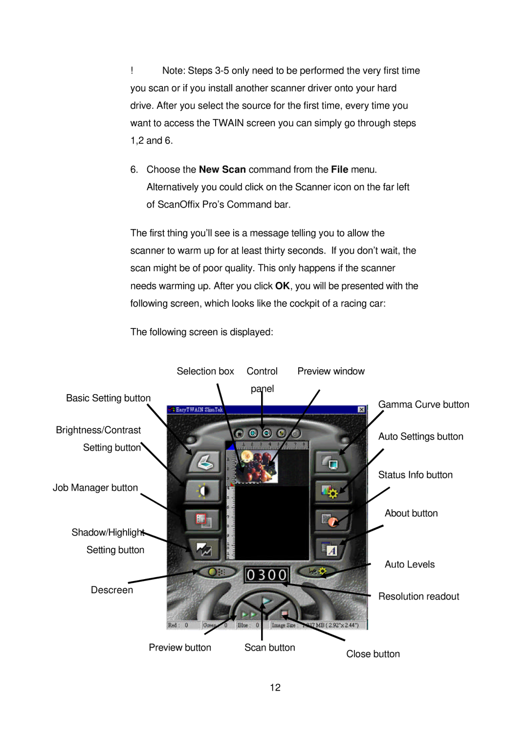 Digital Research Technologies DRSCAN36EPPR user manual Preview window 