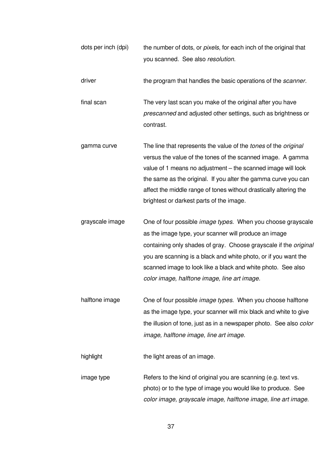 Digital Research Technologies DRSCAN36EPPR user manual Color image, grayscale image, halftone image, line art image 