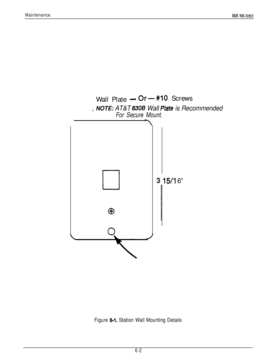 DigiTech C0408 system manual Wall Plate Or-#10 Screws 15/l, Maintenance 