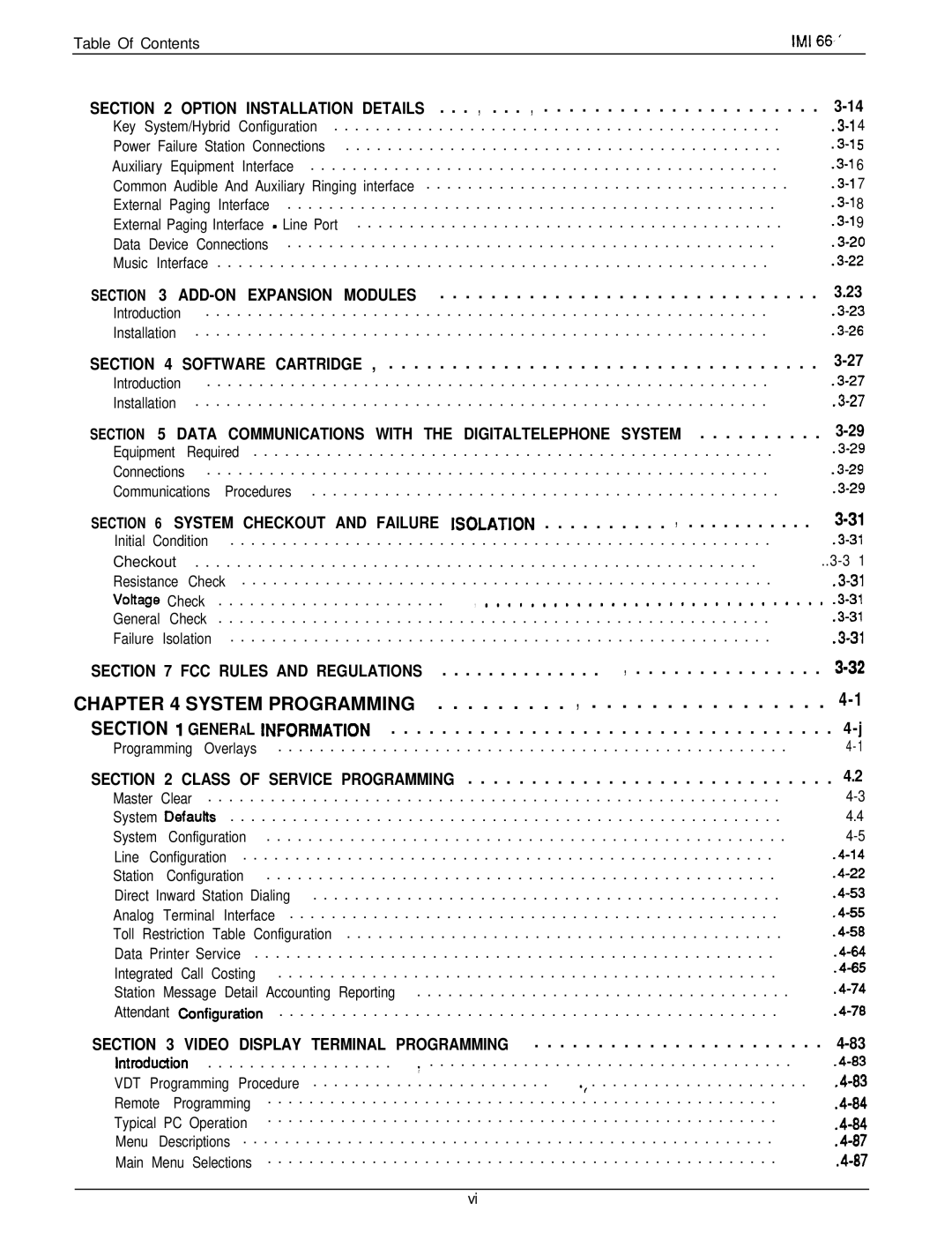 DigiTech C0408 System Programming, Data Communications with the Digitaltelephone System, FCC Rules and Regulations 