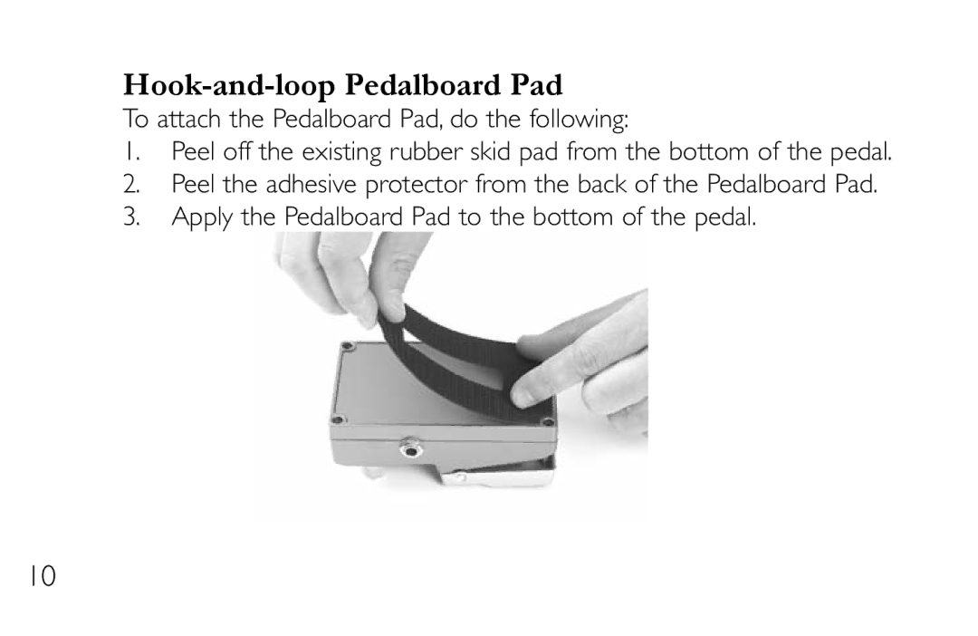 DigiTech CM-2 manual Hook-and-loop Pedalboard Pad 