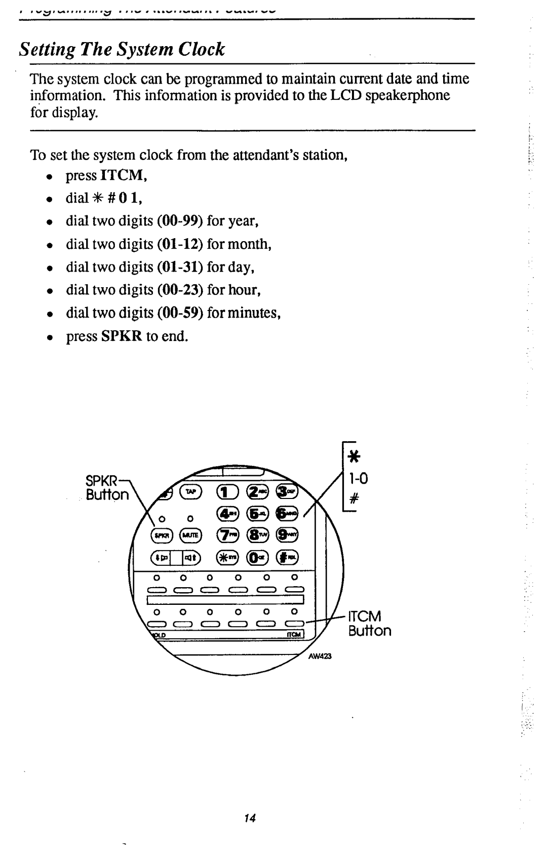 DigiTech CO408 manual Setting The System Clock 