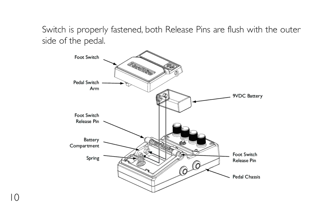 DigiTech CR-7 manual Foot Switch 