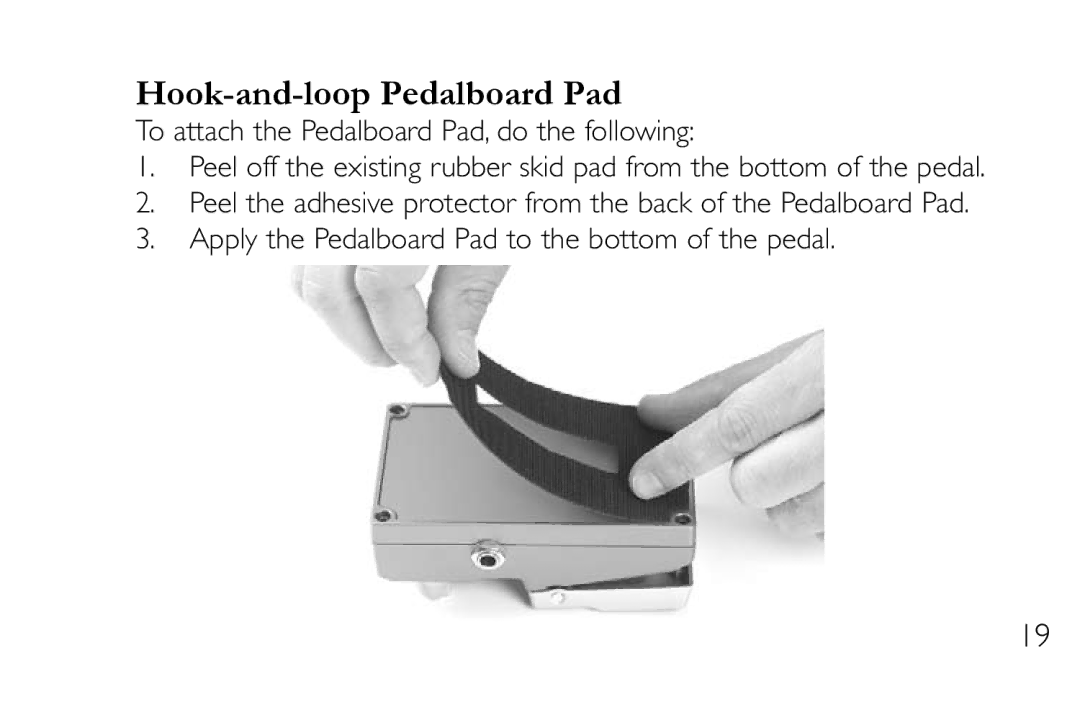 DigiTech DL-8 manual Hook-and-loop Pedalboard Pad 