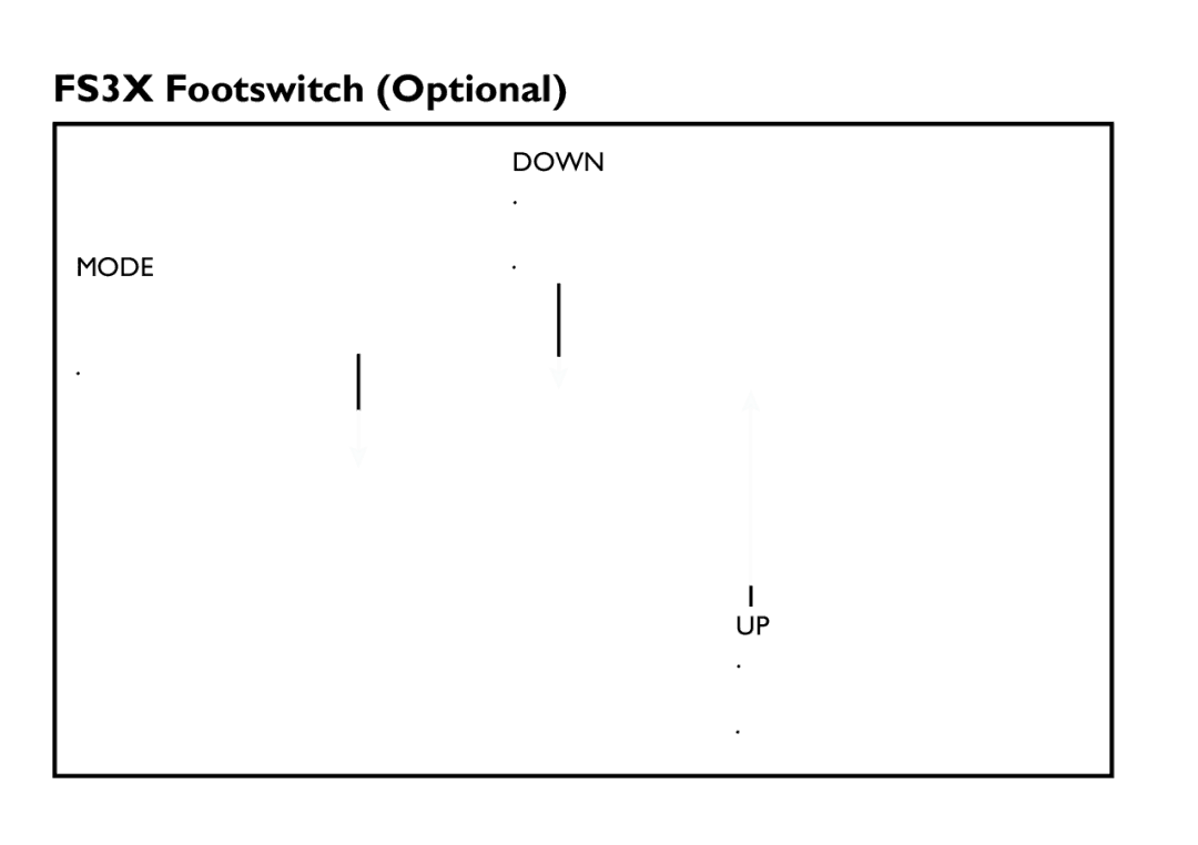 DigiTech EX-7 manual FS3X Footswitch Optional, Down 