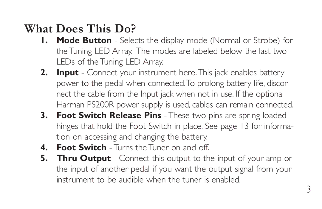 DigiTech HT-2 manual What Does This Do? 