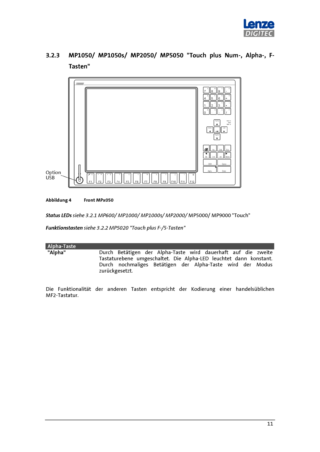 DigiTech MP 600-9000 DVI manual Alpha-Taste 