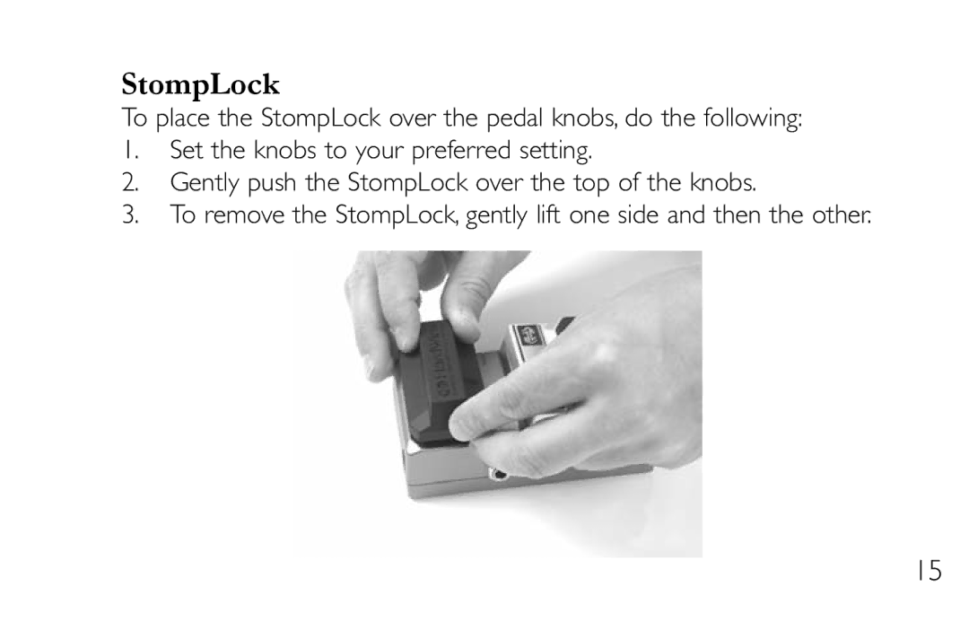 DigiTech RV-7 manual StompLock 