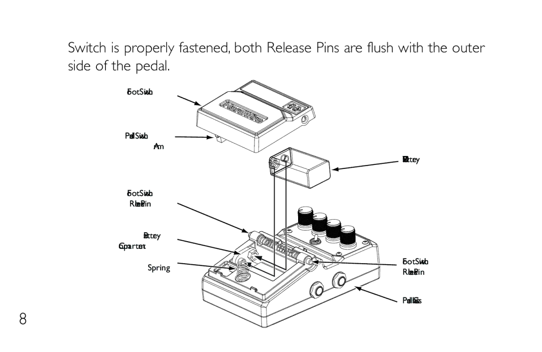 DigiTech TL-2 manual Foot Switch 