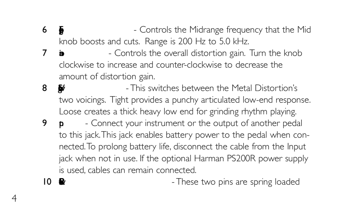 DigiTech TL-2 manual 