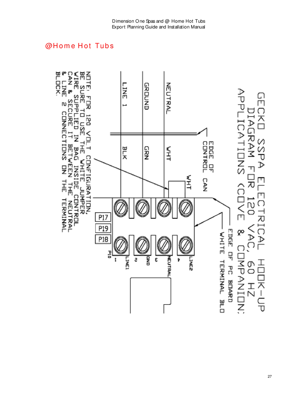 Dimension One Spas manual @ Home Hot Tubs 