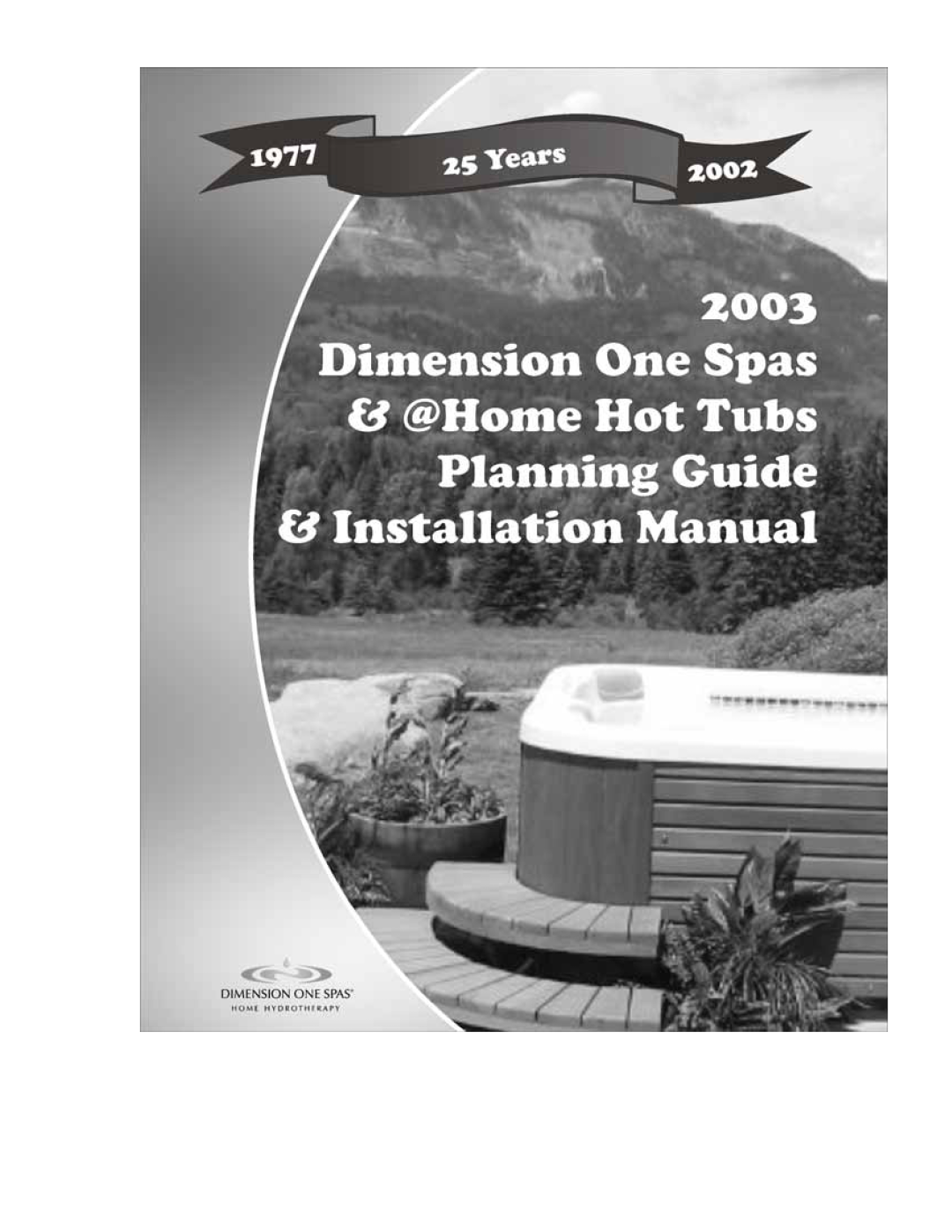 Dimension One Spas Hot Tub manual 