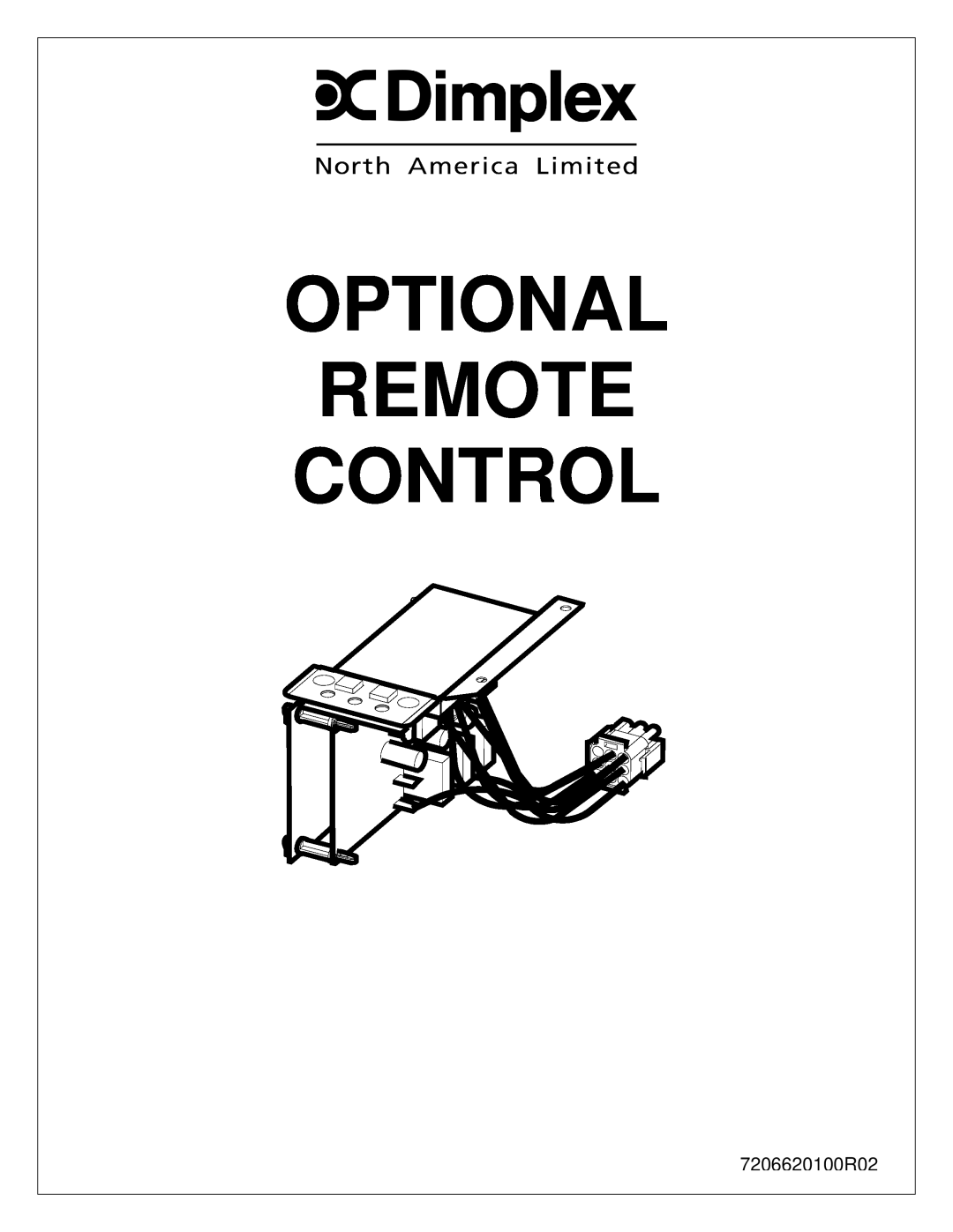 Dimplex 7206620100R02 manual Optional, Remote, Control 