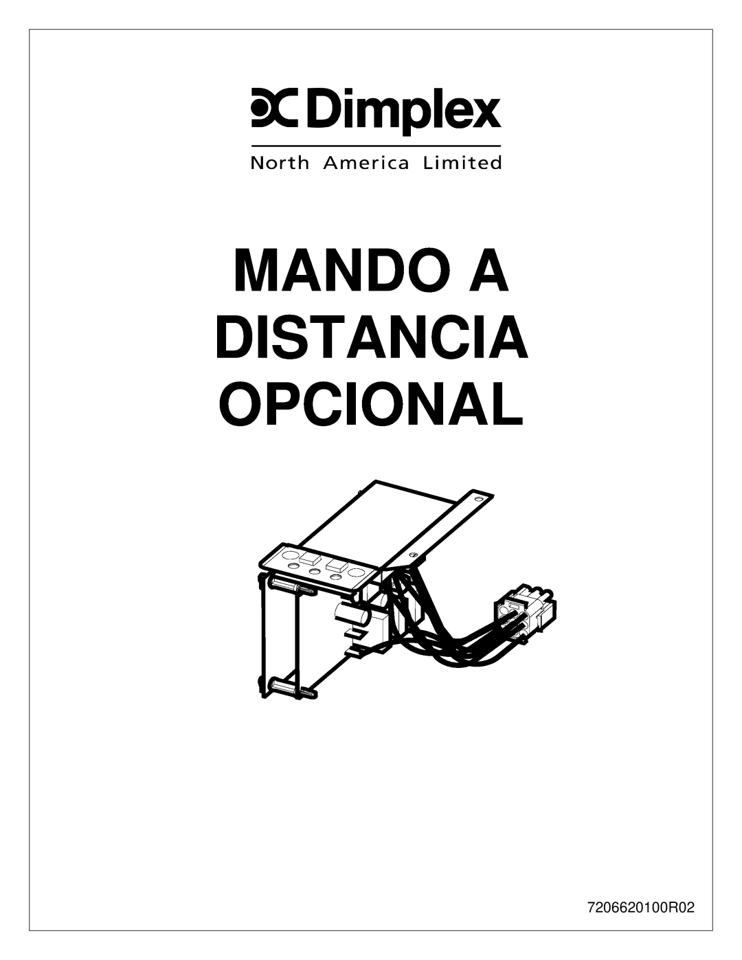 Dimplex 7206620100R02 manual Mando A, Distancia, Opcional 