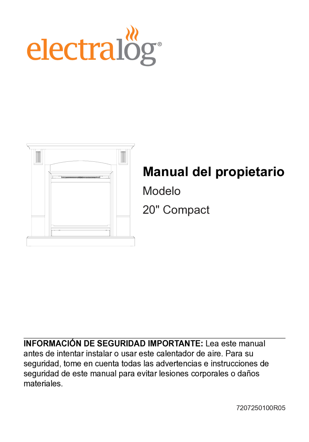 Dimplex 7207250100R05 owner manual Manual del propietario 