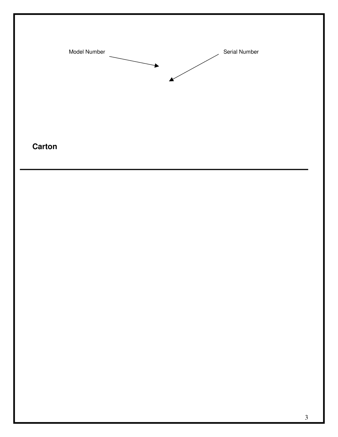 Dimplex BF series manual Carton 