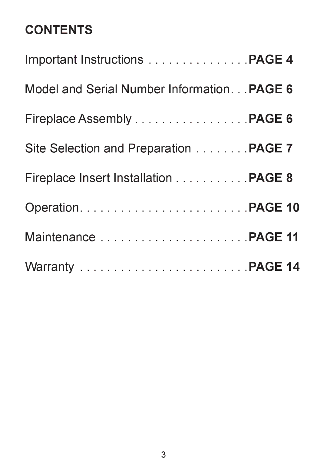 Dimplex BF8000ST owner manual Contents 