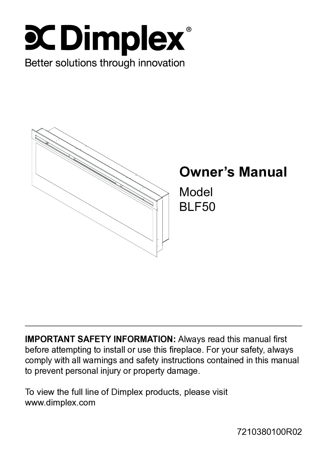 Dimplex BLF50 owner manual 