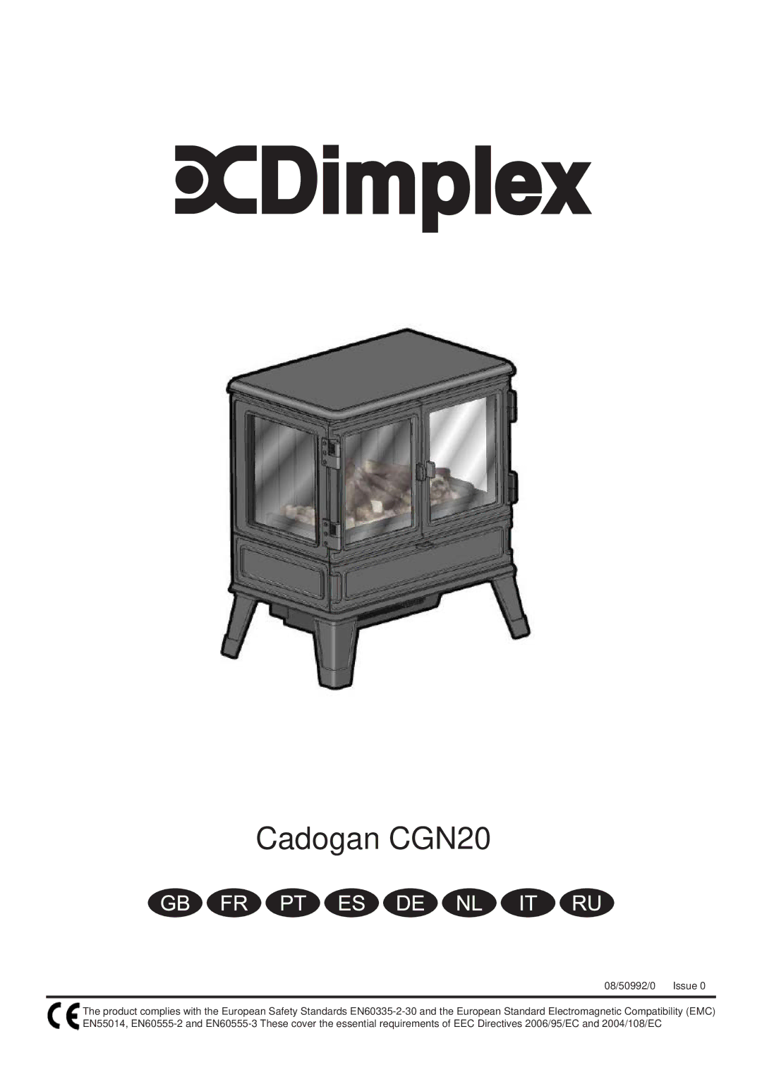 Dimplex CGn20 manual Cadogan CGN20 