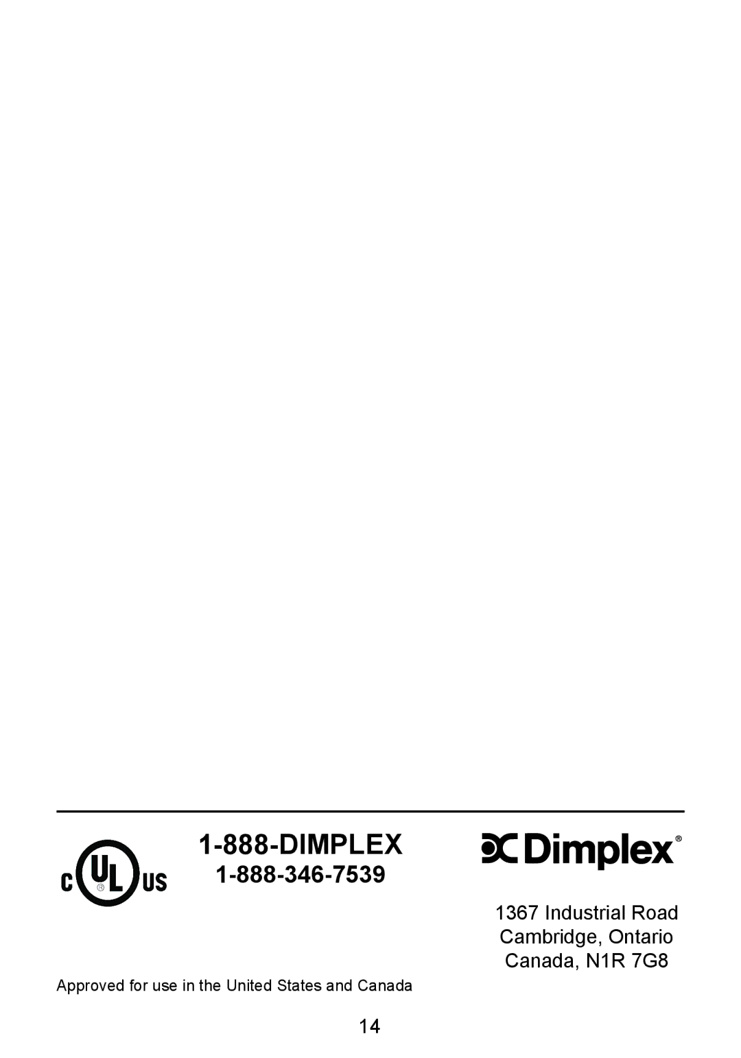 Dimplex DF2426SS, DF2550, DF2426GB owner manual Dimplex 