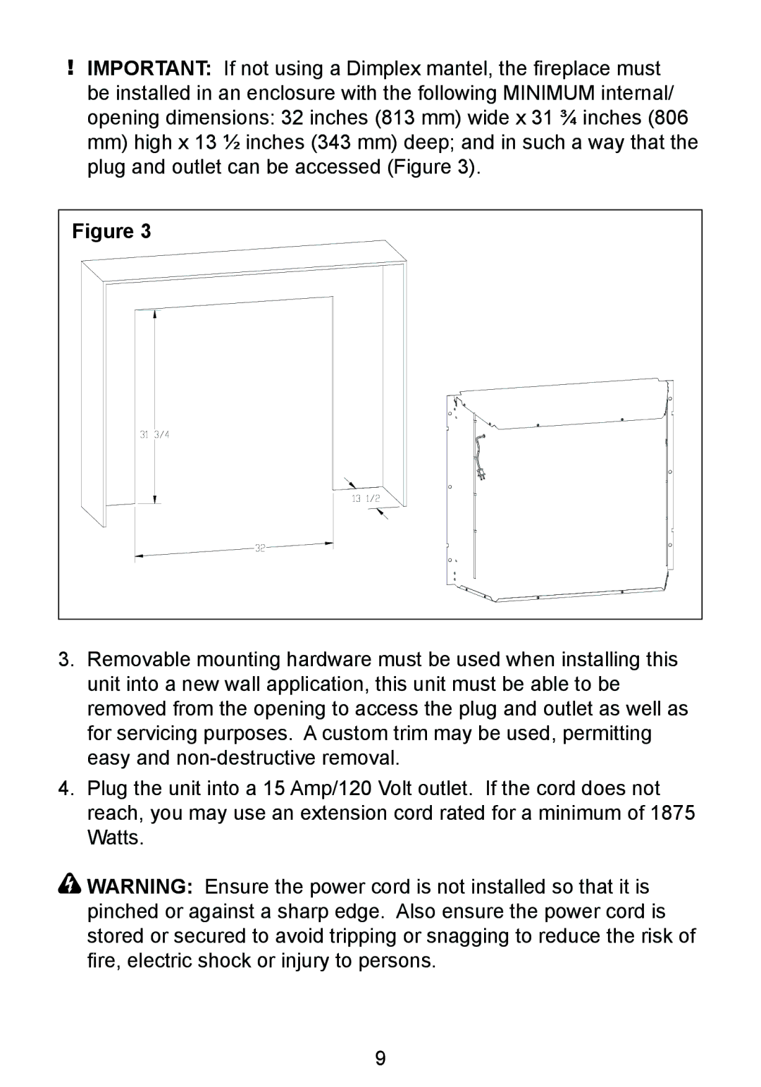 Dimplex DF3215NH owner manual 