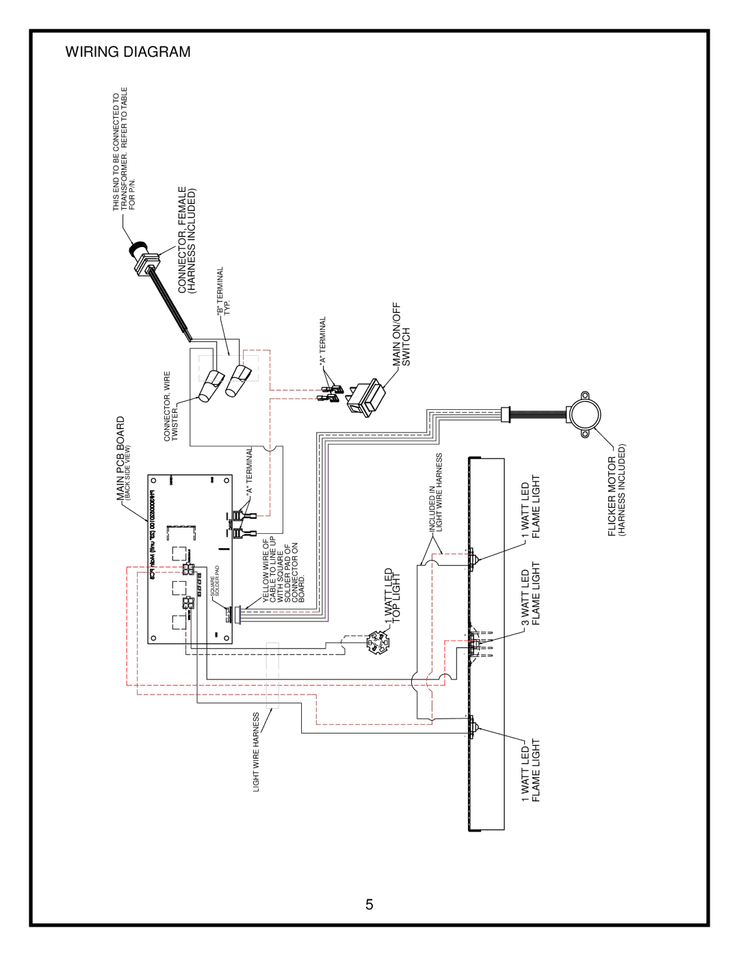 Dimplex DFO2307 service manual Wiring Diagram 